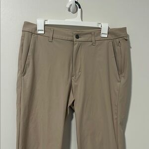 Men’s Lululemon ABC Pants Tan Cream Khaki Size 33